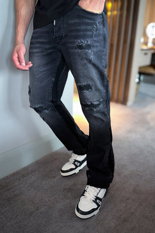 Jeans Luigi Flare - Nero