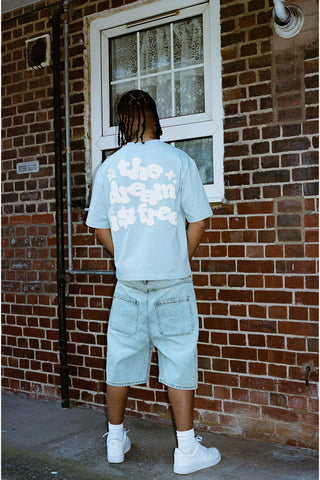 Dream Is Free 2.0 Tee - Dusty Blue