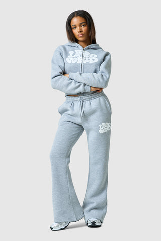 Pantalon de jogging Luna pour femme - Gris chiné