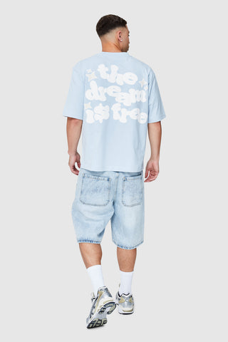 Dream Is Free 2.0 Tee - Dusty Blue