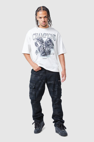 Pantalon cargo camouflage général - Noir/anthracite