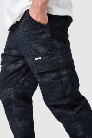 Pantalon cargo camouflage général - Noir/anthracite