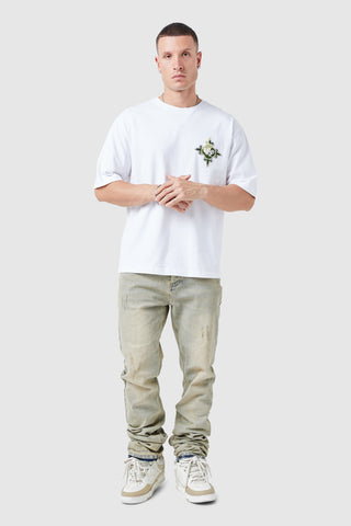T-shirt Icon - Camouflage blanc/vert