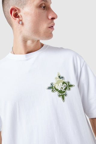 T-shirt Icon - Camouflage blanc/vert