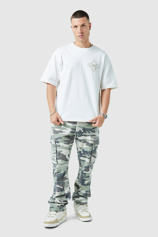 Pantalon cargo camouflage général - Vert/marron