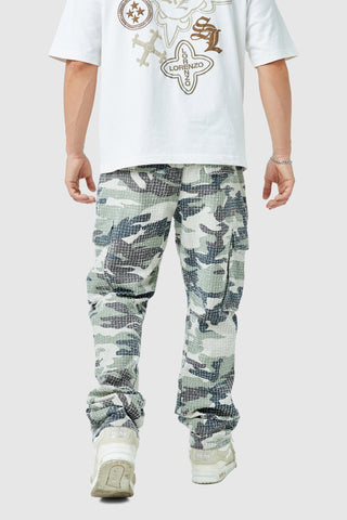 Pantalon cargo camouflage général - Vert/marron