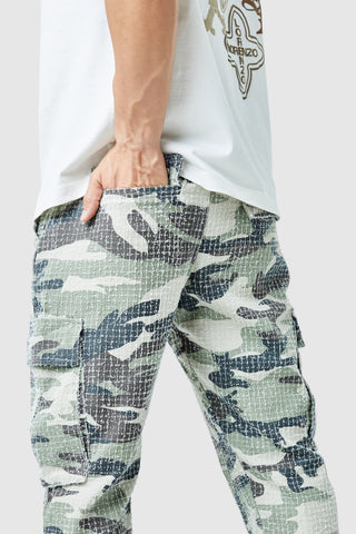 Pantalon cargo camouflage général - Vert/marron