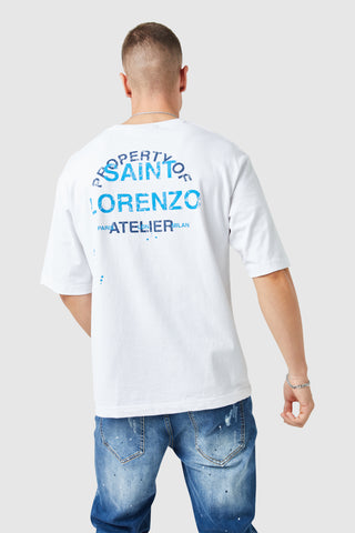 St Lorenzo Painter Tee - White