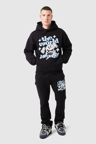 World Is Yours Tracksuit - Black