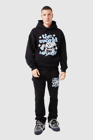 World Is Yours Hood - Black
