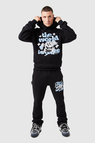 World Is Yours Hood - Black
