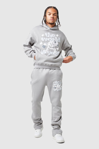 World Is Yours Hood - Steel Grey