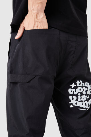 World Is Yours Cargo Pant - Black