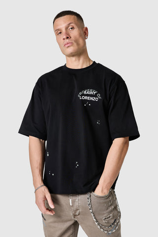 T-shirt St Lorenzo Painter 2.0 - Noir