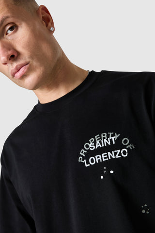 T-shirt St Lorenzo Painter 2.0 - Noir