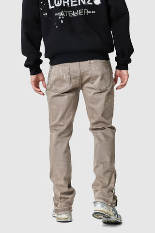 Enzo Painter Jean - Washed Taupe