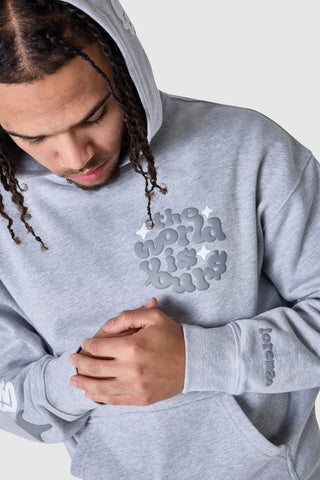 World Is Yours Hood 2.0 - Grey Marl