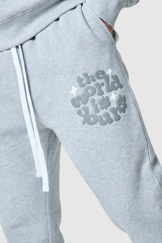 Jogger World Is Yours 2.0 - Gris chiné