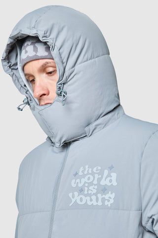 Doudoune World Is Yours - Gris lune