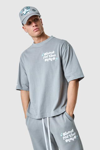 T-shirt « Shoot For The Stars » - Gris lune