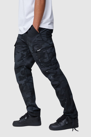 VOLANTE CARGO PANT - BLACK CAMO