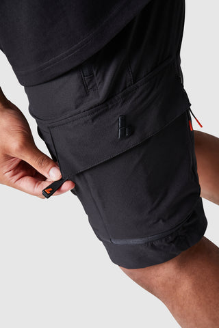 NAVIGATE CARGO SHORT - BLACK