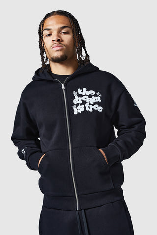 Survêtement zippé Dream Is Free 2.0 - Noir