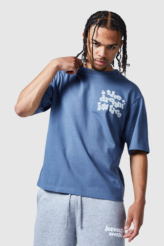 Dream Is Free 2.0 Tee - Petrol Blue