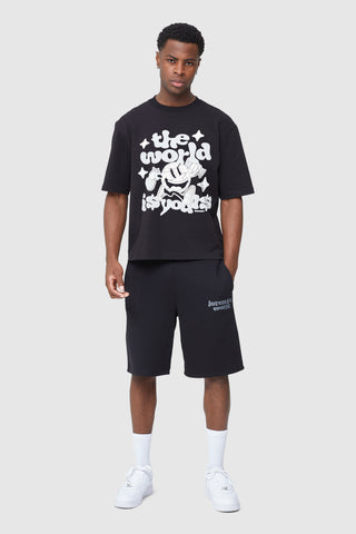 World Is Yours Twinset - Black