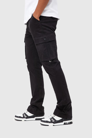 NOMAD CARGO FLARE PANT - BLACK