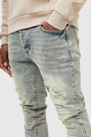 OASIS FLARE JEAN - DUNE BLUE